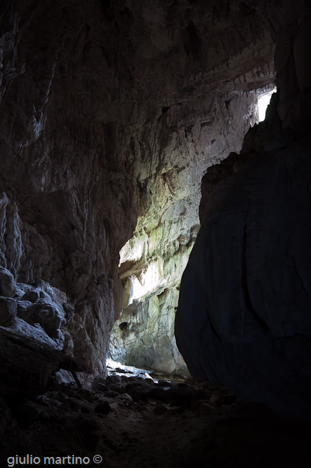 grotta del Caliendo, ingresso basso