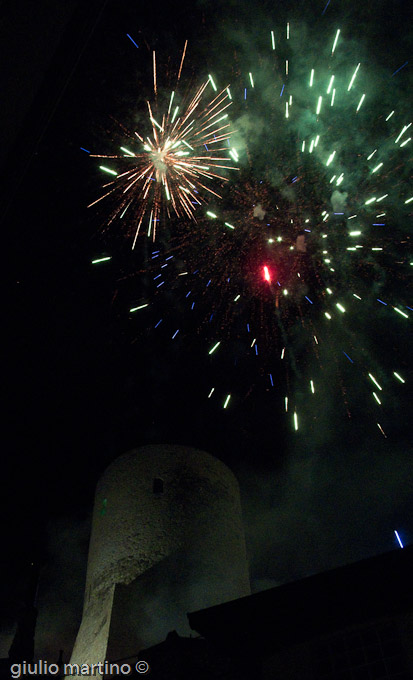 l'incendio della torre a Summonte