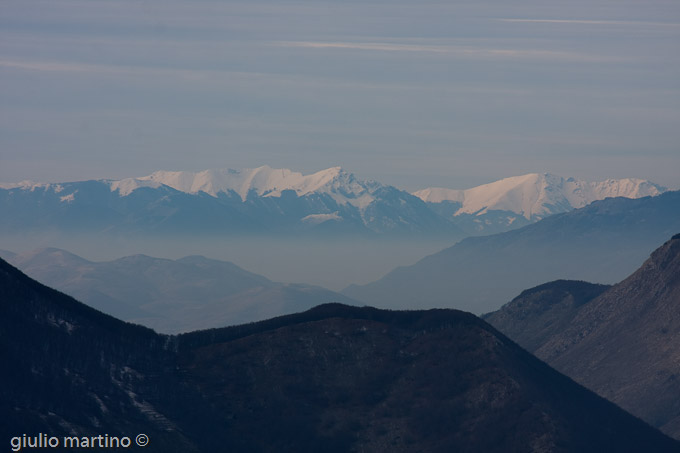 la maiella vista dal pastonico